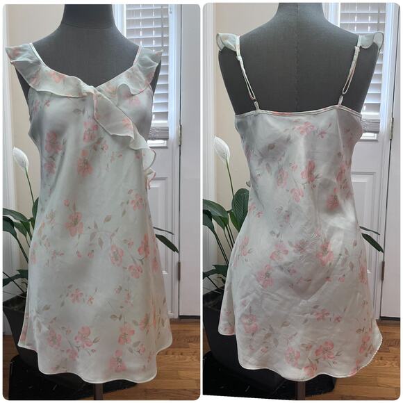 Morgan Taylor Intimates Tiny Pull Camisole Chemise Nightgown Size Small - Picture 2 of 10